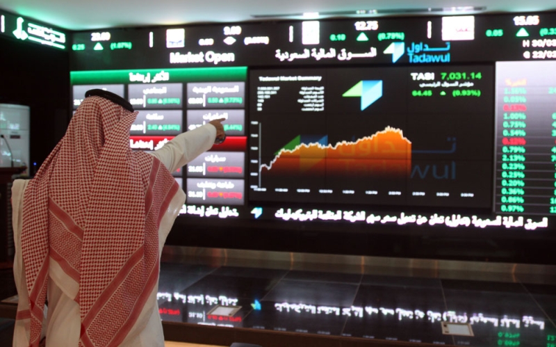 مؤشر الأسهم السعودية يرتفع في فبراير 4,9% والقيمة السوقية أكثر من ترليوني ريال 