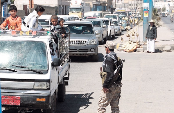  نقطة تفتيش لمسلحي الحوثي في العاصمة صنعاء