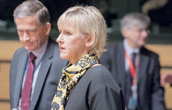  وزيرة الخارجية السويدية مارغو فالستروم	