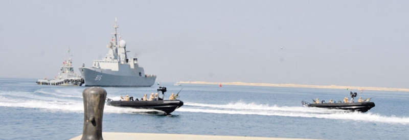 وصول السفينتين الحربيتين التابعتين للقوات البحرية السعودية إلى جدة