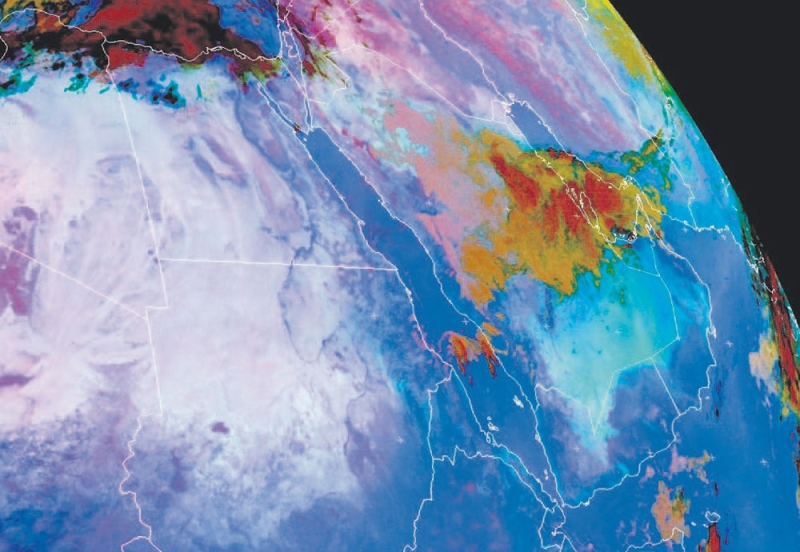 صور الأقمار الصناعية توضح انحسار الحالة المطرية