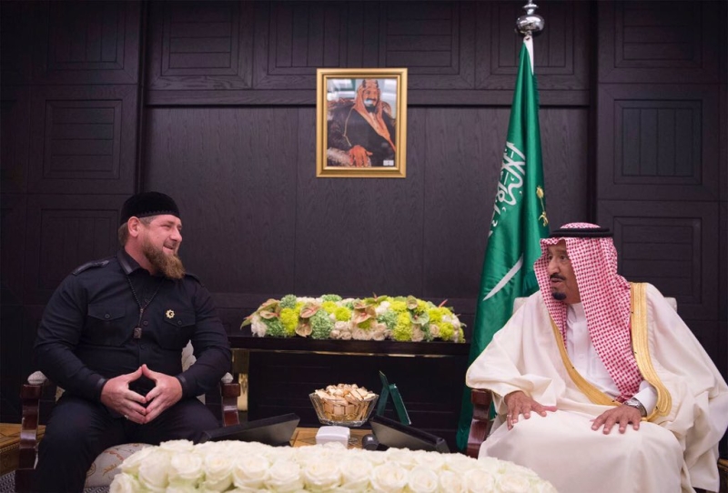  خادم الحرمين الشريفين يستقبل رئيس جمهورية الشيشان
