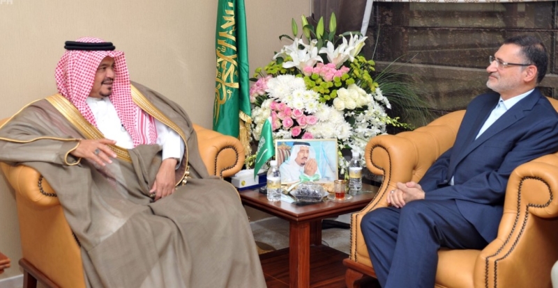 وزير الحج والعمرة يلتقي رئيس منظمة الحج والزيارة الإيراني