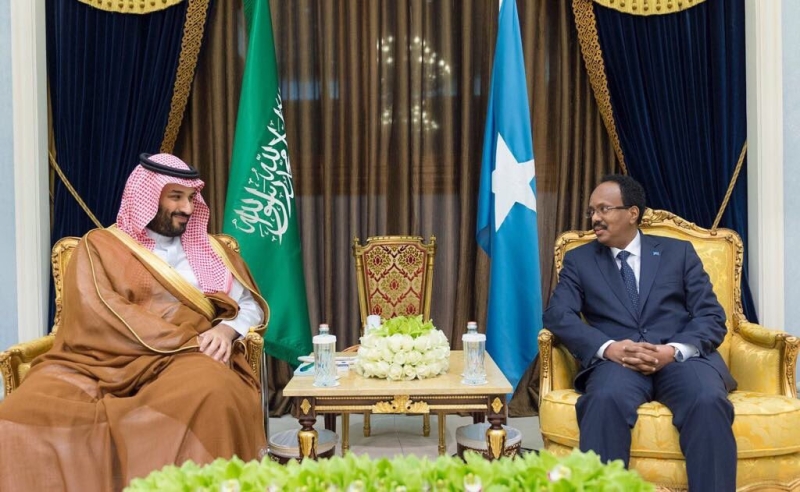 ولى العهد يبحث مع الرئيس الصومالى فرص التعاون بين البلدين
