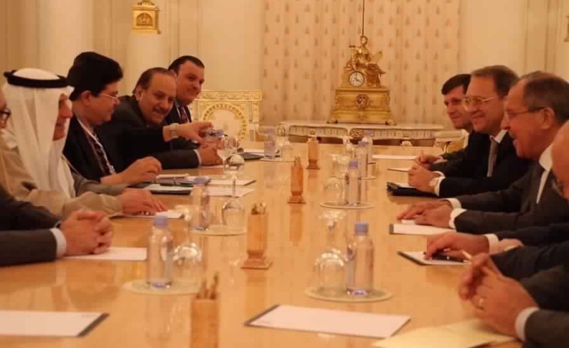 وزير الخارجية يعقد جلسة مباحثات مع نظيره الروسى