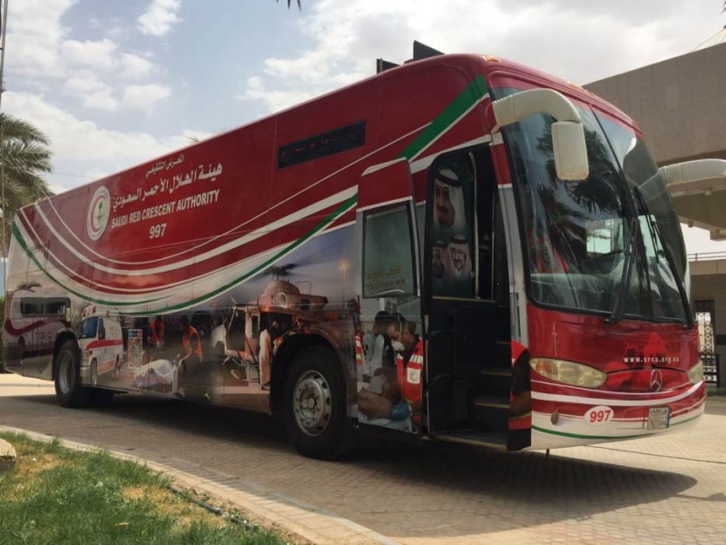 الهلال الأحمر يطلق قافلة توعوية من الرياض إلى مكة المكرمة مروراَ بالمدينة المنورة.
