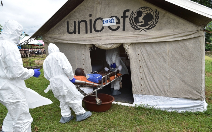 مركز صحي للتعامل مع مرضى الإيبولا في ساحل العاج (أ ف ب) 