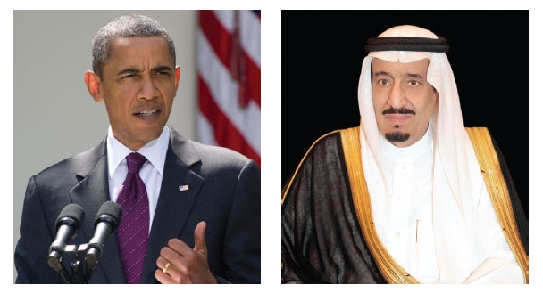 قمة سعودية أمريكية بين خادم الحرمين وأوباما اليوم في الرياض
