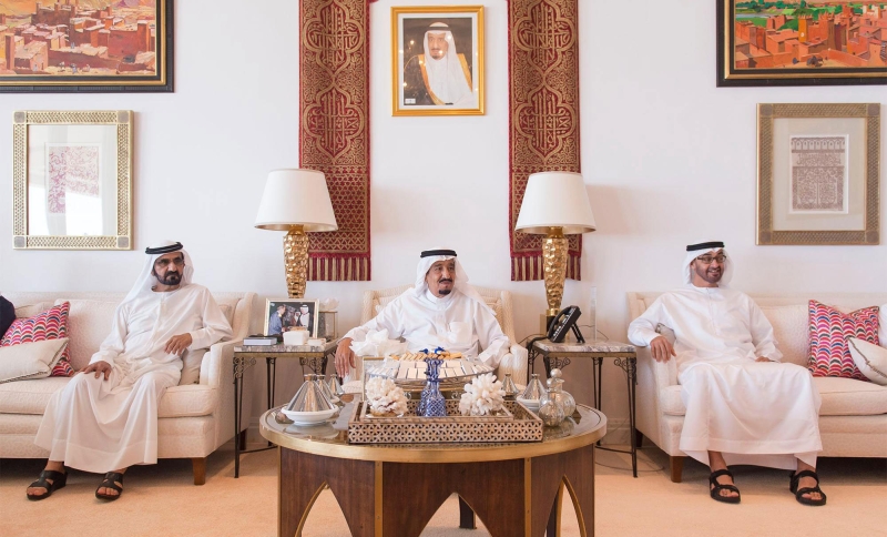 خادم الحرمين الشريفين يستقبل نائب رئيس دولة الإمارات وولي عهد أبو ظبي
