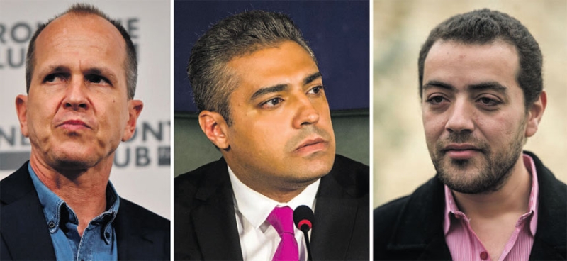  الصحافيون الثلاثة الذين حكم عليهم بالسجن ثلاث سنوات
