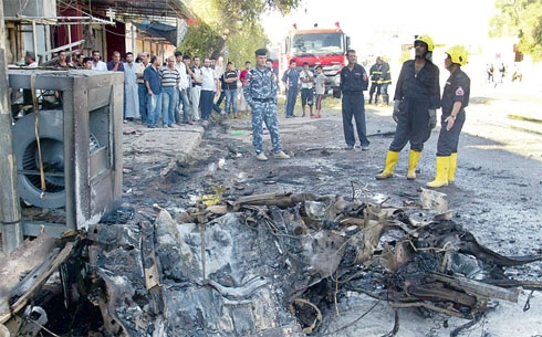 مقتل شرطي عراقي وإصابة أربعة آخرين بانفجار جنوب تكريت