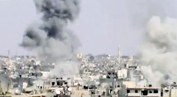 استمرار قصف حمص