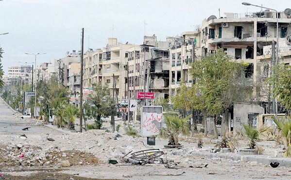 حلب مدمرة بجنون الجيش الاسدي