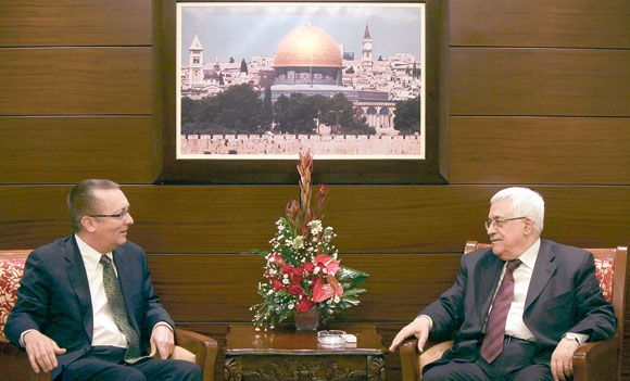 الرئيس الفلسطيني مستقبلا فلتمان 