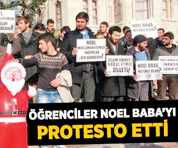 الاحتجاج أمام «جامعة اسطنبول» (وكالات)