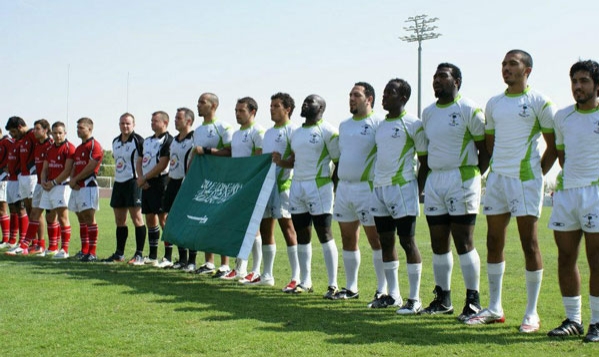 الفريق السعودي يشارك في بطولة دبي لسباعيات الرقبي