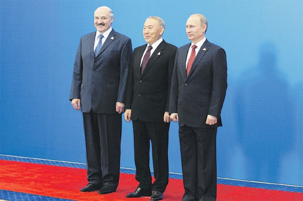 الرئيس الروسي ونظيراه رئيس كازاخستان وبيلاروس