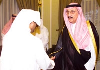 الأمير محمد بن ناصر يتلقي التهاني بالعيد 