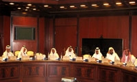 اللقاء الذي جمع أعضاء بمجلس الشورى ووفد البورصة العقارية