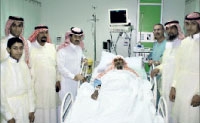 المريض بعد اجراء العملية	
