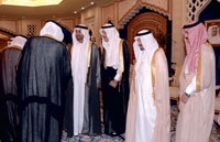 الأمير سلطان خلال استقباله ولقائه بولي العهد الاماراتي
