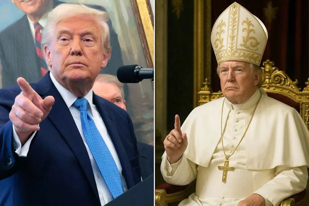 Trump draws criticism with AI image of himself as the pope