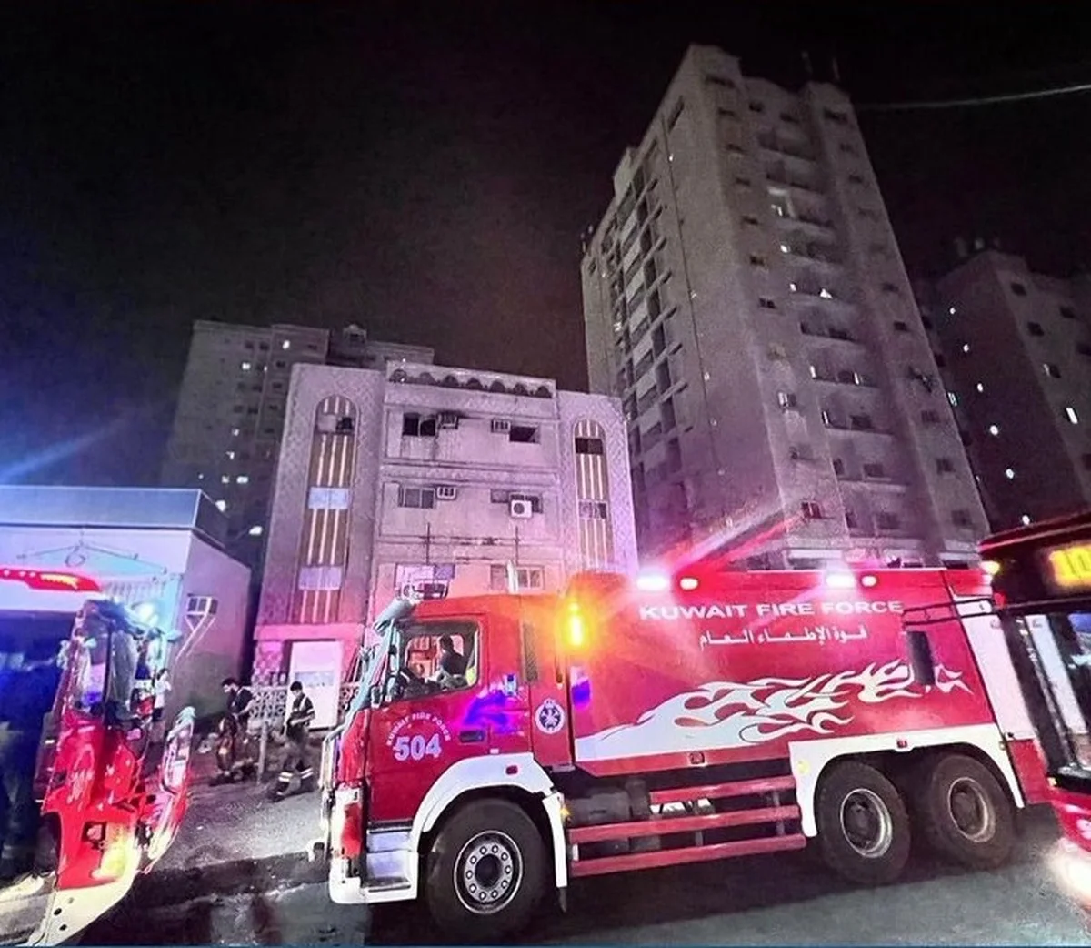 Firefighters contain apartment fire in Khaitan