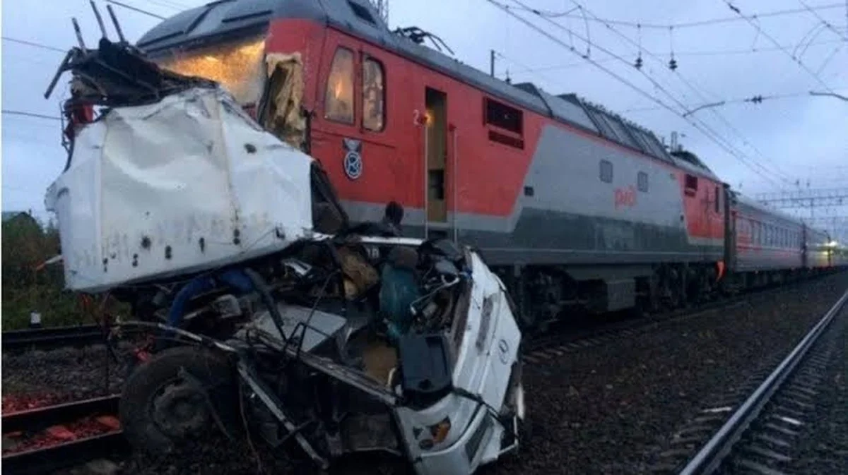 One killed, 16 injured after bus collides with freight train in Russia
