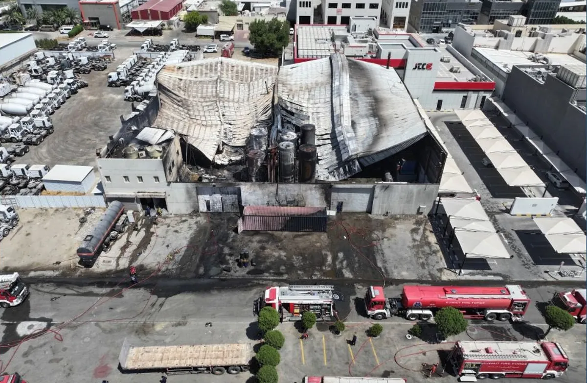 Early Response Stops Factory Fire from Spreading in Ahmadi