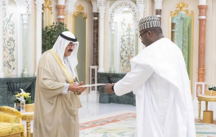 HH Amir accepts credentials from five new ambassadors