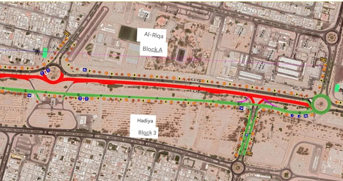 New Road Interchange Connects Hadiya and Al-Riqqa