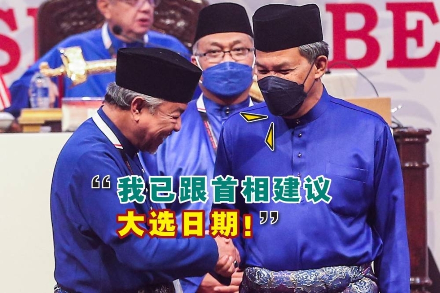 末哈山(右)透露,他已向首相依斯迈沙比里建议举行全国大选的日期。-精彩大马制图- 末哈山(右)透露,他已向首相依斯迈沙比里建议举行全国大选的日期。-精彩大马制图-