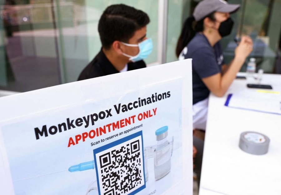 美国目前有逾6600宗猴痘症确诊,多达48个州份有确诊者,暂时没有相关死亡个案。-法新社- 美国目前有逾6600宗猴痘症确诊,多达48个州份有确诊者,暂时没有相关死亡个案。-法新社-