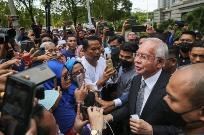 纳吉认为,联邦法院就SRC国际公司最终上诉案,早已经有预判。-Yusof Mat Isa摄- 纳吉认为,联邦法院就SRC国际公司最终上诉案,早已经有预判。-Yusof Mat Isa摄-