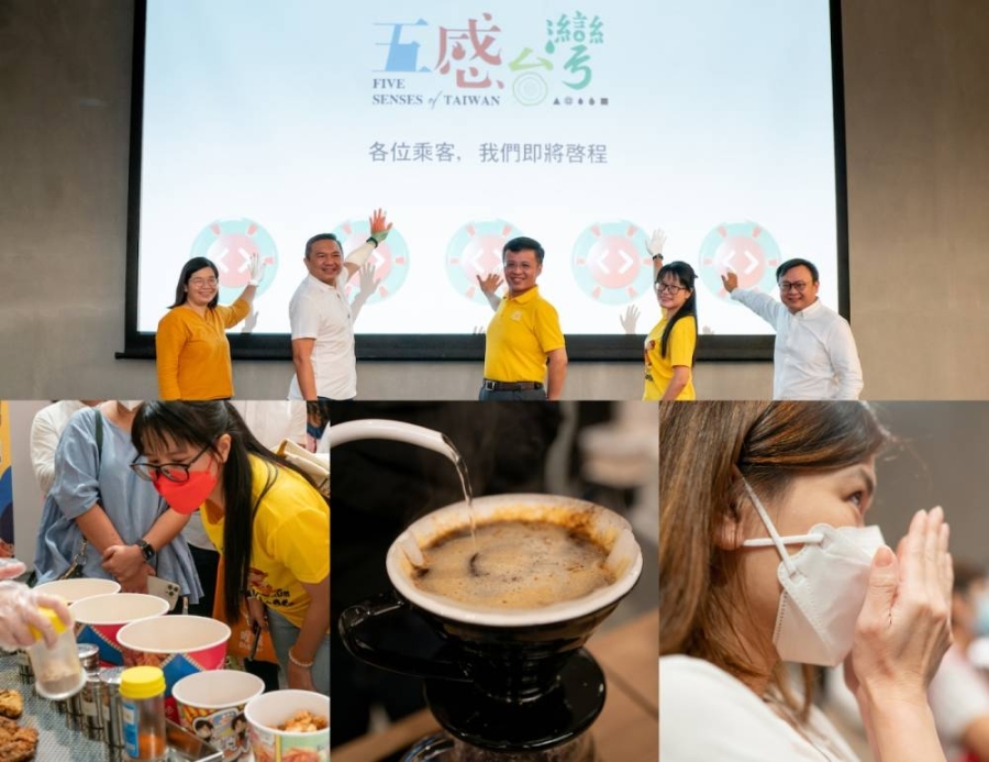 蔡依霖(上图左起)、黄思汉、周士弼、王诗棋和萧宏隆主持开幕仪式。-主办单位提供- 蔡依霖(上图左起)、黄思汉、周士弼、王诗棋和萧宏隆主持开幕仪式。-主办单位提供-