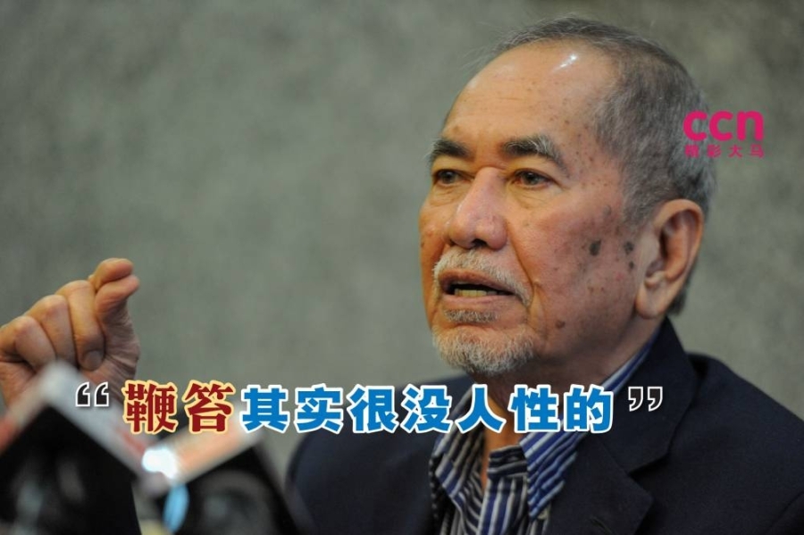 旺祖乃迪说,鞭笞受刑者通常都熬不过3鞭就昏迷了。-Shafwan Zaidon摄- 旺祖乃迪说,鞭笞受刑者通常都熬不过3鞭就昏迷了。-Shafwan Zaidon摄-