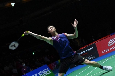 李梓嘉速胜日本常山干太闯丹麦公开赛8强。-法新社- 李梓嘉速胜日本常山干太闯丹麦公开赛8强。-法新社-