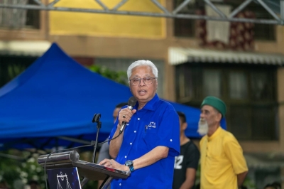 依斯迈保证,若他能在第15届大选后连任首相,他将继续捍卫三权分立原则。-Raymond Manuel摄- 依斯迈保证,若他能在第15届大选后连任首相,他将继续捍卫三权分立原则。-Raymond Manuel摄-