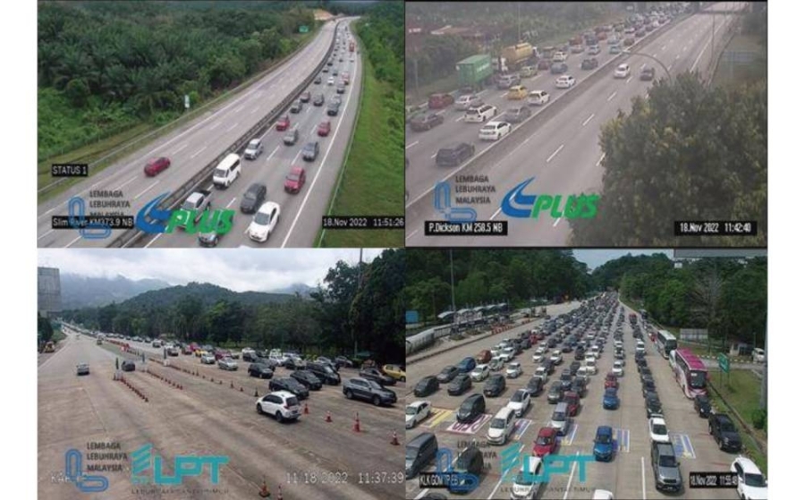 各大道监控显示,从今天早上6时至中午12时左右都涌现返乡投票的车龙。-摘自大道监控网- 各大道监控显示,从今天早上6时至中午12时左右都涌现返乡投票的车龙。-摘自大道监控网-