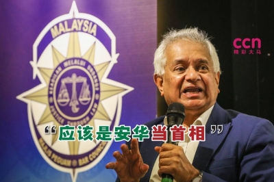 汤米汤姆斯说,国家元首必须委任希盟主席拿督斯里安华为第十任首相。-Yusof Mat Isa摄- 汤米汤姆斯说,国家元首必须委任希盟主席拿督斯里安华为第十任首相。-Yusof Mat Isa摄-