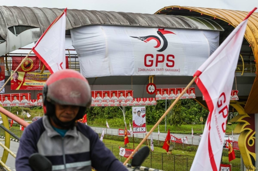 随着砂拉越政党联盟(GPS)守住峇南(Baram)国席,它在第15届大选所累积的议席已增加至23席。-Yusof Mat Isa摄- 随着砂拉越政党联盟(GPS)守住峇南(Baram)国席,它在第15届大选所累积的议席已增加至23席。-Yusof Mat Isa摄-