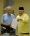 依布拉欣阿里（右）邀请马哈迪加入土著党并担任该党顾问。-马新社-