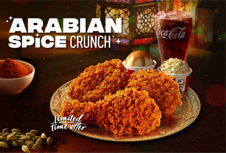 令人垂涎三尺的KFC Arabian Spice Crunch。-KFC提供- 令人垂涎三尺的KFC Arabian Spice Crunch。-KFC提供-