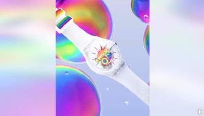 Swatch的Pride系列手机以彩虹为设计,被指含有同性恋等元素。-图取自Swatch脸书-- Swatch的Pride系列手机以彩虹为设计,被指含有同性恋等元素。-图取自Swatch脸书--