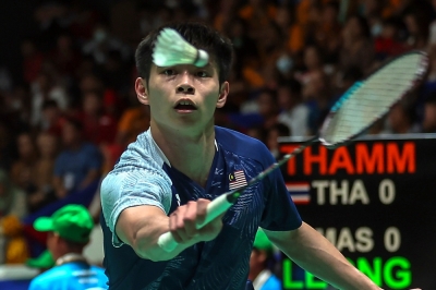 梁峻豪无法打进在家门口上演的大马大师赛正赛后,坦言自己在国家队的位置岌岌可危。-马新社- 梁峻豪无法打进在家门口上演的大马大师赛正赛后,坦言自己在国家队的位置岌岌可危。-马新社-