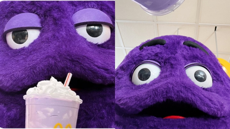 大家还记得这只紫色卡通人物吗?-图摘自麦当劳推特专页- 大家还记得这只紫色卡通人物吗?-图摘自麦当劳推特专页-