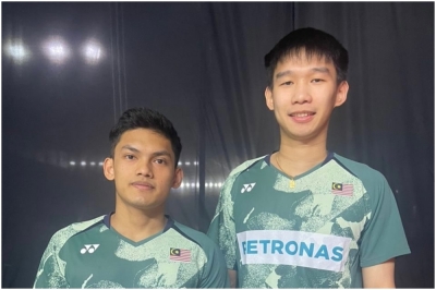 海卡和钟鸿健终于打进搭档四个月以来首个世羽联超级100赛决赛,只可惜功亏一篑无法夺冠。-摘自马羽总脸书- 海卡和钟鸿健终于打进搭档四个月以来首个世羽联超级100赛决赛,只可惜功亏一篑无法夺冠。-摘自马羽总脸书-