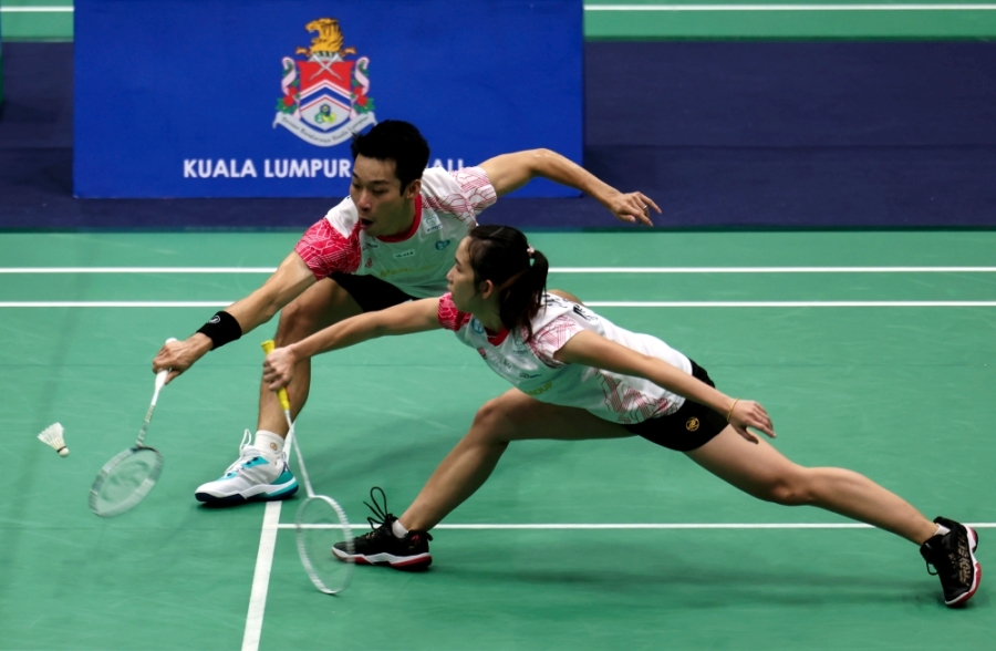 赛会头号种子陈炳顺/谢宜茜,在家门口上演的吉隆坡大师赛杀进8强。-马新社- 赛会头号种子陈炳顺/谢宜茜,在家门口上演的吉隆坡大师赛杀进8强。-马新社-