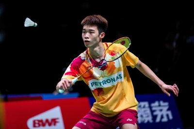 黄智勇在鏖战三局后不敌丹麦世界一哥安赛龙,无法复制今年在全英赛爆冷“屠龙”的辉煌战绩,无缘熊本大师赛8强。-法新社- 黄智勇在鏖战三局后不敌丹麦世界一哥安赛龙,无法复制今年在全英赛爆冷“屠龙”的辉煌战绩,无缘熊本大师赛8强。-法新社-