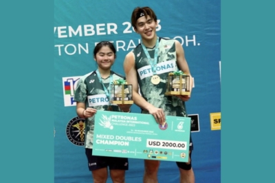 钟舒韵(左)相信自己能和许邦荣建立成功的合作伙伴关系。-马新社/精彩大马制图- 钟舒韵(左)相信自己能和许邦荣建立成功的合作伙伴关系。-马新社/精彩大马制图-